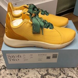 Saysh Women's Yellow Athletic Shoes